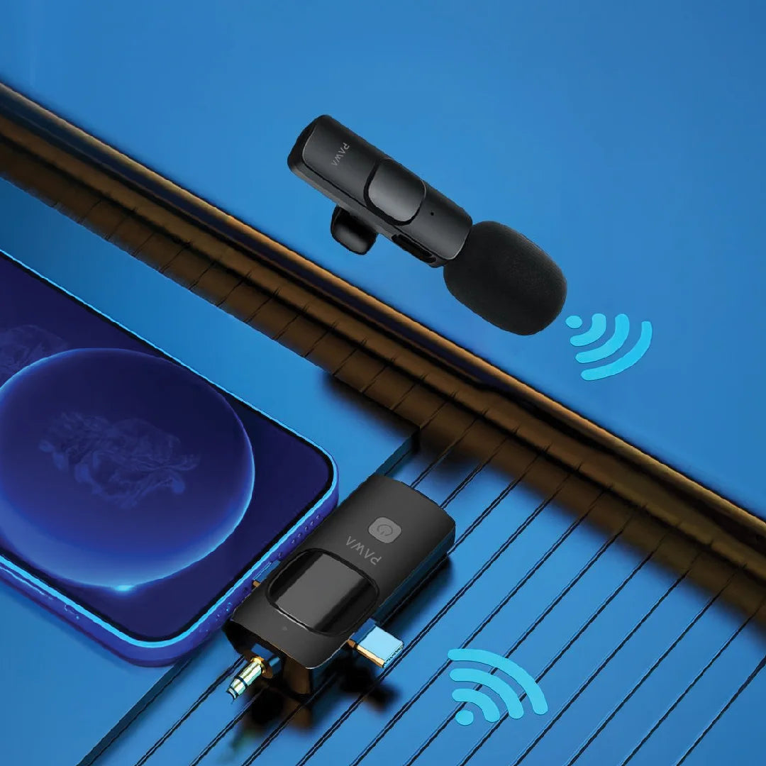 PW-LDM35CL6 , PAWA Mike M2 Dual Wireless Microphone plug&play type c+ligtning PW-LDM35CL6 , PAWA Mike M2 Dual Wireless Microphone plug&play type c+ligtning